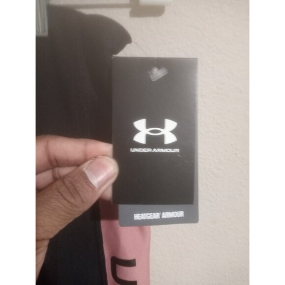 New Under Armour Women’s Black Pink HeatGear Ankle Compression Leggings Small S - Picture 2 of 13